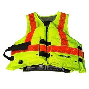 Datrex Maxflow ANSI Life Mesh Vest Workwear USCG/TC Type III Size Large Green